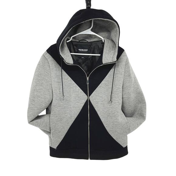 Jack & Jones Oberlin Jacket Mens Hoodie Sweat Jumper Core Performance Wear - Picture 2 of 7